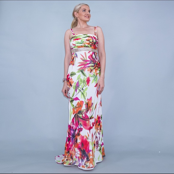 Cache Long Floral Evening Gown Garden Party Dress - Picture 4 of 13